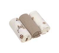 Coperta Puck per neonati Panno di garza Set di 3 pezzi in cotone 60 x 60