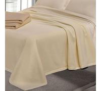 Coperta Pura Lana Cashmere Matrimoniale Maxi 290gr Cober Tasman Panna