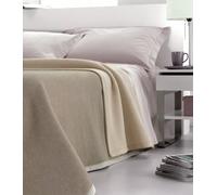Coperta Pura Lana Matrimoniale Dobleface 450gr Cober Double Tortora
