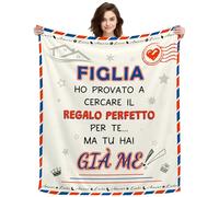 Coperta Regalo Figlia Ho Provato A Cercare Il Regalo Perfetto Per Te Ma Tu Hai Già Me Regalo Idee per Lei Natale Compleanno Divano Ufficio Coperte Plaid Coperta per Sonnellino (FIGLIA-a)