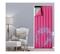 Coperta resistente per riduzione del rumore, tenda per porte e isolamento termico in cotone, soluzione insonorizzante personalizzabile (rosso rosa)