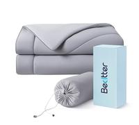 Coperta rinfrescante, 100% rayon derivata dal bambù, assorbe il calore corporeo per mantenere fresco durante la notte calda, coperta leggera ultra fresca (grigio, queen (standard USA)