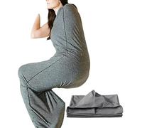 Coperta rinfrescante con terapia della pressione abbraccio, sacco nanna a compressione, ultra leggera, per alleviare lo stress e l'ansia, in tessuto elasticizzato traspirante (S(145 x 35 cm) (S (145 x