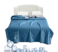 Coperta rinfrescante, coperta estiva leggera, rinfrescante, assorbe il sudore, traspirante, freddo, per dormire su entrambi i lati, come coperta per il divano, coperta da viaggio