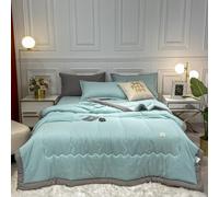 Coperta Rinfrescante Estiva, Coperta Matrimoniale/Singolo, Extra Morbida E Traspirante Piumino, Piumino Estivo leggera 4 Stagioni Coperta Piumone Una Piazza E Mezza per divano, letto(G,180x200cm)