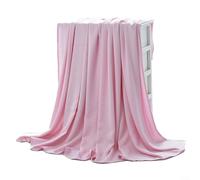 Coperta rinfrescante estiva in morbido tessuto di fibra, perfetta aggiunta alla tua camera da letto o soggiorno (200 x 230 cm, rosa)