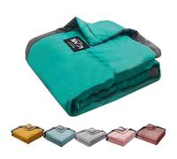 Coperta rinfrescante for chi dorme al caldo - 6 colori, 5 misure - for letto matrimoniale e viaggio - Tessuto ipoallergenico e traspirante for sudorazioni notturne e comfort estivo(F,100-140cm)