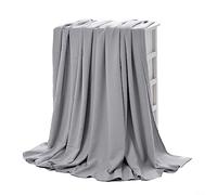Coperta rinfrescante leggera, design confortevole per letto o divano durante la stagione calda (180 x 200 cm, grigio)