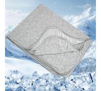 Coperta rinfrescante per chi dorme caldo, coperta estiva sottile, leggera e traspirante, morbida coperta fredda per dormire l'estate, assorbe il calore per mantenere il corpo fresco per la notte, per