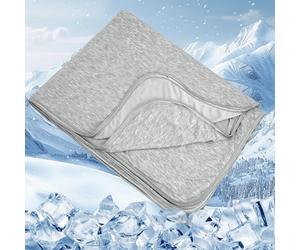 Coperta rinfrescante per chi dorme caldo, coperta estiva sottile, leggera e traspirante, morbida coperta fredda per dormire l'estate, assorbe il calore per mantenere il corpo fresco per la notte, per