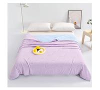 Coperta rinfrescante per L'Estate, Coperta Fredda per Dormire, Coperta Estiva Traspirante per sudori notturni e dormienti Caldi (Viola + Blu 110×150 cm)