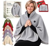 Coperta Riscaldante Da Indossare, Poncho Riscaldante Elettrico，#04 | Coperta Elettrica Da Indossare Usb, Coperta Termica Con Cerniera,Coperta Indossabile,Termocoperta Singola