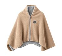 Coperta Riscaldante da Indossare USB Poncho con Cappuccio e Cerniera | Coperta Riscaldante USB Termica con Cerniera Coperta Indossabile Termocoperta Singola Morbida Calda Comoda Leggera
