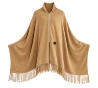 Coperta Riscaldante da Indossare USB Poncho con Cappuccio e Cerniera | Coperta Riscaldante USB Termica con Cerniera Coperta Indossabile Termocoperta Singola Morbida Calda Comoda Leggera