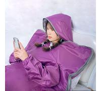 Coperta Riscaldante per Sauna A Infrarossi Lontani, Coperta A Vapore A Prova di Acqua di Sicurezza, Coperta per Sauna Brucia Grassi per Spa Detox Romote Control Coperta Risca, Purple, 180cm*80cm