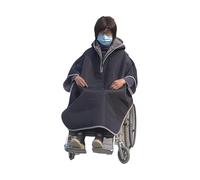 Coperta Riscaldante per Sedia a Rotelle con Cappuccio - Plaid in Pile Caldo per Anziani - Copertura Impermeabile e Antivento per Tutto il Corpo - Adatta per Interni ed Esterni