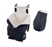 Coperta Riscaldante per Sedia a Rotelle - Impermeabile Morbida con Tasche, per Anziani e Disabili, Ideale per Inverno 【120x65 cm】