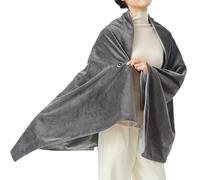 Coperta riscaldante - Shawl di riscaldamento USB da 5 V | Coperta riscaldante elettrica | Involucro poncho per riscaldamento wireless portatile | Scialle riscaldatore regolabile a 3 livelli da viaggio