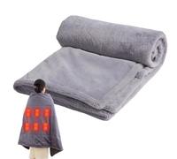 Coperta riscaldata, 150 x 80 cm, 3 livelli di temperatura, scialle riscaldabile indossabile, per ragazze, adolescenti, donne, bambini, amici