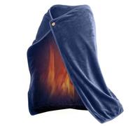 Coperta Riscaldata Alimentata Tramite Usb, Coperta Elettrica Calda 100x70 Cm Per Un Riscaldamento Rapido, Morbida Imbottitura Indossabile Per Comfort E Calore, Perfetta Per L'inverno Blue