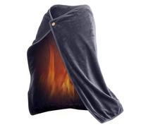 Coperta Riscaldata Alimentata Tramite Usb, Coperta Elettrica Calda 100x70 Cm Per Un Riscaldamento Rapido, Morbida Imbottitura Indossabile Per Comfort E Calore, Perfetta Per L'inverno Gray
