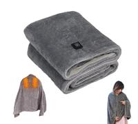 Coperta riscaldata indossabile, morbida coperta riscaldata tramite USB, coperta elettrica indossabile per l'inverno, per interni ed esterni
