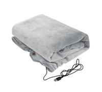 Coperta riscaldata per auto, coperta da viaggio riscaldata, lavabile in lavatrice, morbida flanella, 5 V/2 A, tensione di sicurezza per viaggi, casa, campeggio, 100% flanella