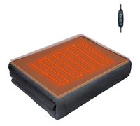 Coperta Riscaldata USB 59,1x31,5 Pollici Scialle Riscaldato USB Coperta Elettrica Indossabile con Tasca Coperta Scialle Morbida Elettrica a Riscaldamento Rapido per Auto Ufficio Casa Viaggi Scialle Ri