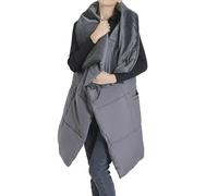 Coperta riscaldata USB lavorata a maglia, coperta indossabile, scialle riscaldabile, coperta riscaldata a batteria, con 6 scaldanti avvolgenti per la casa, lavabile, sciarpa scialle per donne, GY2.,