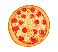 Coperta Rotonda In Pile Con Pepperoni E Pizza