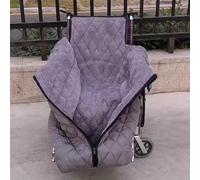 Coperta Scalda Sedia A Rotelle-Addensare Il Coprigambe Foderato in Pile Antivento per Anziani E Disabili | Accogliente Calore Invernale per La Parte Inferiore del Corpo, Grey