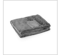 COPERTA SCIALLE RISCALDANTE TERMICO WIRELESS 150x80 3 LIVELLI CALORE 60° GRIGIO