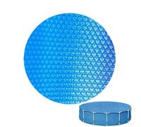 Coperta solare per piscina fuori terra progettata con pellicola isolante termica in PE per prolungare la stagione di utilizzo e proteggere la pulizia della piscina (240 cm)