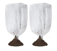 Coperta termica antigelo in tessuto non tessuto, confezione da due pezzi, per proteggere le piante, per inverno, esterni, giardino, copertura antigelo in tessuto traspirante, varie dimensioni, colore