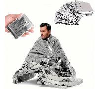 Coperta termica da emergenza per campeggio all'aperto, coperta di sopravvivenza, impermeabile, antivento, anti-UV, per tutte le stagioni, può essere usata come tappetino da terra o fodera per tenda, m