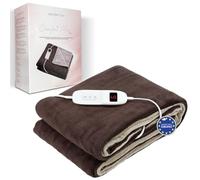 Coperta Termica Doppia Comfortmax | 180 x 130 cm + 9 + Controllo digitale removibile | Riscaldamento rapido + Spegnimento automatico + Protezione contro il surriscaldamento | Lavabile in lavatrice
