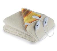 Coperta Termica Elettrica Matrimoniale in Lana 100% Scaldaletto Maxi Scozzese