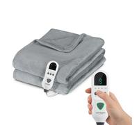 Coperta Termica Matrimoniale Fluffy per Letto e Divano in Flanella con Timer 9H