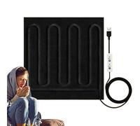 Coperta termica - Pad termico elettrico USB 30x30 cm | Coperta elettrica portatile, trapunta a riscaldamento rapido con modalità di sincronizzazione per auto 'hotel a casa | Co