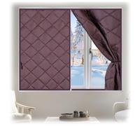 Coperta Termica per Finestre Invernale, Telo Oscurante Casa Anti-Spifferi | Mantiene la Stanza Calda in Inverno, Ideale per Interni Installazione Facile, Blocca il Freddo e la Luce(C2,71x71cm)