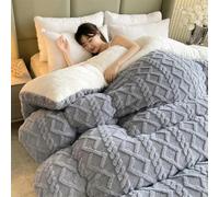 Coperta trapuntata super spessa e calda, in poliestere, morbida e accogliente, per letto, piumone ponderato, caldo, perfetto per le notti fredde