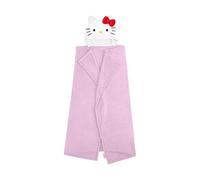 Coperta ufficiale Hello Kitty in pile con cappuccio, super morbida e calda, design 3D, perfetta per casa, camera da letto, pigiama party e campeggio, dimensioni 100 x 120 cm