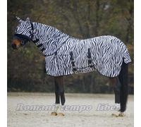 Coperta zebra estiva a rete con panciera per mosche e insetti