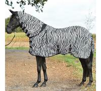 Coperta zebra estiva a rete con panciera per mosche e insetti