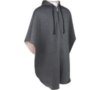 Coperte Calde per Sedie A Rotelle, Cappotto per Coperta Indossabile, Poncho A Mantella Antivento per Sedia A Rotelle con Cappuccio, Coperta Termica da Viaggio Foderata in Pile PE, Grey, 80 * 130cm