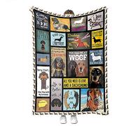 Coperte con bradipo, regalo per bambini, in pile super morbido e caldo, con bradipo, per ragazzi e gorls, regalo per gli amanti dei bradipi (Woof Bassotto, 130 x 150 cm)