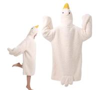 Coperte con cappuccio, coperta invernale oversize indossabile a forma di oche, pigiama caldo con cappuccio a forma di oche, per tutte le età, per adulti, adolescenti, guardare la TV, leggere, serate