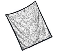 Coperte da colorare per la famiglia | Tema di compleanno lavabile,Plaid da colorare per il libero creativo | Per la famiglia i compagni i ragazzi le ragazze gli amanti 'arte la classe