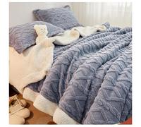 Coperte da tiro, Coperte in Flanella Super Morbida per Adulti, Coperte Leggere e Lavabili per Divano, Divano Letto, Ufficio, Coperte Calde e Morbide per Tutte Le Stagioni,Blu,1.5 * 2m