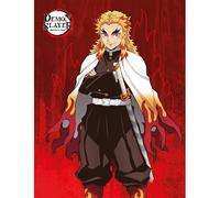 Demon Slayer Kyojuro Coperta In Pile Per Letto Morbida Anime Per Bambini